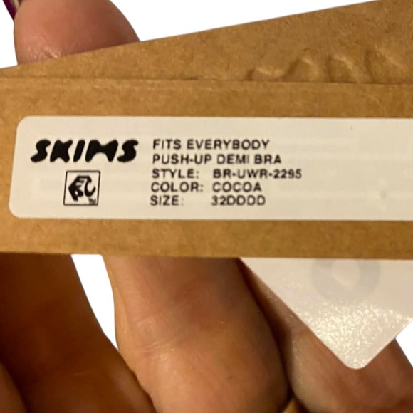 NWT SKIMS push up Demi bra COCOA Size 32DDDD(G) - Picture 3 of 4